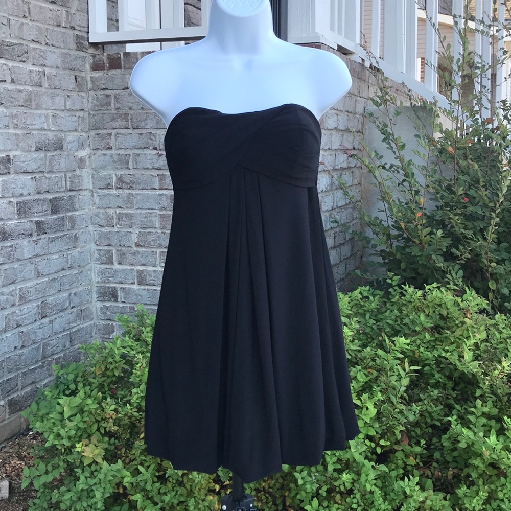 Xscape Petite Black Strapless Dress